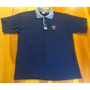 Vintage Levi’s Men’s Polo. XXL. Embroidered Logo. Short Sleeve. Navy. 1980’s